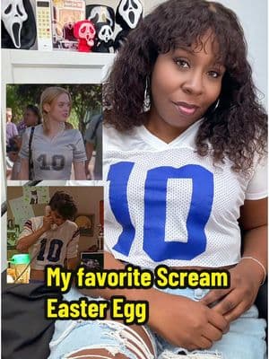 True horror fans know, but I’m curious how many casual movie goers caught this one. Did you??? #screammovies  @Paramount Scares #tatumriley #horrorfan #movietok @Ghostface 