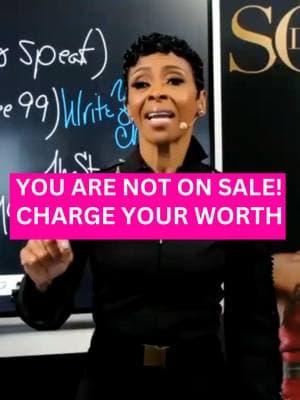 SOME people will tell you: “Just get out there and speak for free so people see your value.” NOT 👏 IN 👏 THIS 👏 ROOM 👏 Write this down: ✨ I ADD VALUE. ✨ I AM NOT ON SALE. ✨ I AM NOT FREE. Let that sink in. The time for free 99 is OVER. Step into your worth and own your expertise. #wealthywoman #businesstok #drsonjastribling #BusinessMindset #EntrepreneurGoals #wealthbuilding #entrepreneurmindset #millionairemindset #millionairetok #drsonja #drsonjabrands #wealthwisdom #wealthymindset #Healingtok