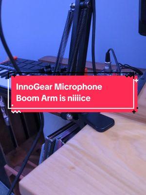 The InnoGear Microphone Boom Arm is super nice 😍😍😍 I've been using it for podcasting and recording videos and I'm in love #podcasting #gaminggear #gamingequipment #podcaster #microphone #boomarm 