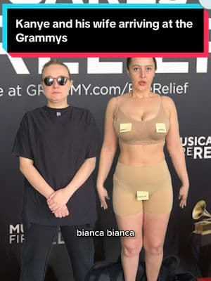 on god, her pumpum #kanyewest #biancacensori #grammys #fyp #viral #foryoupage #kanye #grammysredcarpet #grammys2025  #redcarpetdrama #celebgossip 