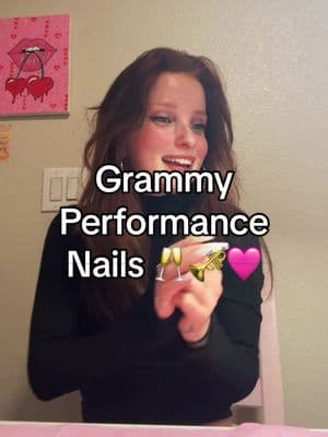 GRAMMY NAILS 🩷🩷 what in the world?!???  #gelnails #gelxnails #gel #nailart #alyssasantosdance #gelx #bloominggel #grammys #shakira 