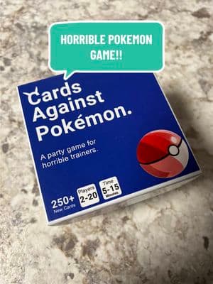 Definitely not family friendly! #cardsagainstpokemon #pokemon #GameNight #liquidluckgaming 