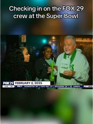 😂 We’ll be here all week #SuperBowl #fox29philly #philly #superbowllix #goodday #phillynews @mikejerrick @Alex Holley #wegothere 