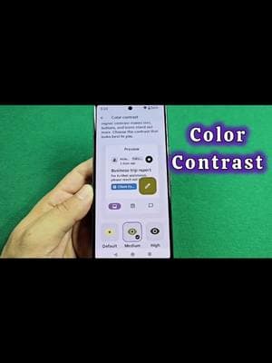 pixel phone Android 15 color contrast #android15 #colorcontrast #pixel7 #pixel8 #pixel9 