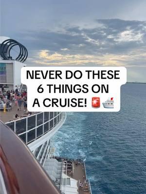 These are some of the BIGGEST mistakes people make on cruise ships! 🚨🛳️  #noshipsgiven #cruise #cruising #cruises #cruisetips #cruisemistakes #cruisingcontent #cruisecountdown #cruiseship #royalcaribbean #carnivalcruise #disneycruises #msccruises #cruiselife 