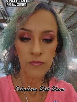 #fabulousshitshow #50andfabulous #southernlady  #ladytrucker #shesabeast #makeup  #GLITTER #color #havefun @UnbotheredCosmetics 