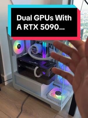 Using an RTX 5090 as a secondary GPU… #c#carterpcst#techt#techtoktechfacts #gpu #5090 #nvidia 