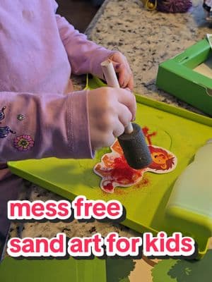 Sand art fun with the kiddos! They loved this Skillmatics kit. #sandart #kidsactivities #skillmatics #dadtok #momtok #MomsofTikTok #toddlersoftiktok #toddlermom #parenting #baby #babies #dad 