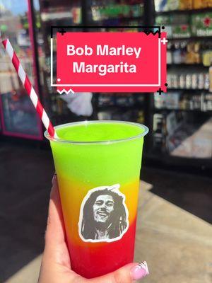 The best Bob Marley Margarita is only at Beer N All. Made with Strawberry, Mango ,Lime , Strawberry Icee, Mango Icee, & Lime Icee. Go check out our other featured drinks on mybeernall.com/monthly-specials #bobmarley #bobmarleymovie #beernall #margarita #viraltiktok 