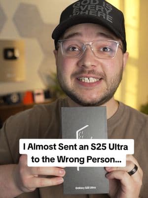 I almost sent an S25 Ultra to the wrong person... #tech #techtok #samsung #android #s25ultra #imparkerburton #androidguy #techguy 