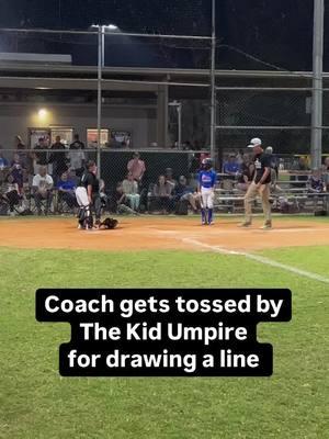 Get this dude outta here!!!!!  #lathanthekidumpire #kidumpire #baseballseason #baseballtiktoks #baseballtikok #baseballboys #umpirelife #umpiresoftiktok #baseball #travelball #travelbaseball #balk #scrimmage #whatsthecall