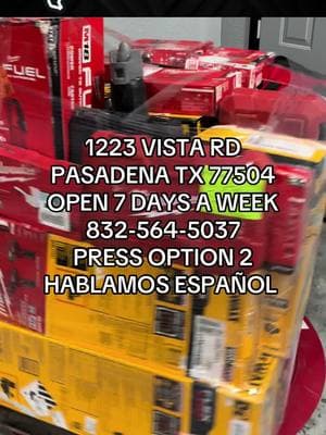 Texas Tool Pallets - EZ PAYMENT PLANS  APPLY TODAY: https://approve.me/s/BestLiquidations/126869 www.TexasToolPallets.com.  1223 Vista Rd.  Pasadena TX 77504.  832-564-5037 *OPTION 2 #foryoupage #foryou #fypp #fypシ゚viral #fypage #fypシ #fyp #fy #pasadenatx #houstontx #sanantonio #dallastx #fortworthtx #austintx #elpasotx #mcallentx #rgv #956 #paletas #tarima #pacas #pallets#toolpallets #paletasdeherramienta #buypallets #comprapaletas #buytools #compraherramientas #selltools #vendeherramientas #palletflipping #entrepreneur #SmallBusiness #empresario #comerciante #amazonseller #vendeenamazon #ebayseller #vendeloporebay #pulga #pulgas #revendedores #ventas #sell #tiktokviral #trending #viralvideo #tiktokchallenge #tiktok #Love #like #follow #explorepage #likeforlikes #music #explore #likes #tiktokers #lfl #followme #follow #repost #trendingchallenge #texastoolpallets#paletasentexas #wedeliver #hacemosentregas #weship #hacemosenvios#abiertoslos7dias #open7daysaweek #shoponline #compraenlinea #liquidationpallets #liquidationstore #liquidations #liquidationsale #liquidationtiktok #liquidationpallets #liquidationpallet #liquidationpalletfinds #liquidationpalletdeals #liquidationpalletdelivery #liquidationpalletstexas 		 #BusinessTips #EntrepreneurLife #SmallBusiness #StartUpLife #BusinessAdvice #SuccessTips #EntrepreneurMindset #BizTalk #HustleHard #GrowYourBusiness #paymentplans #plandepago