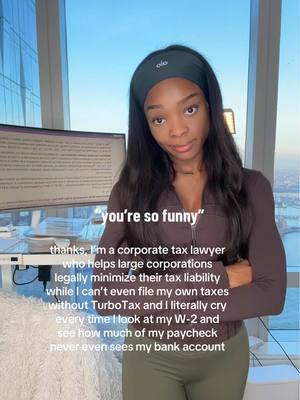 a true comedian #taxlawyer #biglaw #corporatehumor #fyp #foryou #taxes #relatable #taxrefund #lawyersoftiktok #lawyerlifestyle #corporatelawyer #lawyer  @Intuit TurboTax 