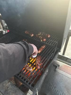 I can’t be the only one who thinks it’s necessary to cook on the grill when the temp is over 50! 🤣 #grillin #midwesternthings #dinnertime #momlife #fyp 