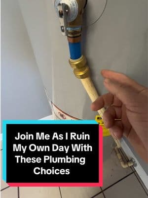 Watch Me Ruin My Own Day With This Plumbing I Walked into this house and instantly knew it was going to be a long day. The water heater? A disaster—leaks, missing parts, backdrafting, you name it. Then the kitchen drain, where someone treated PVC like an art project. Just a masterclass in bad plumbing decisions. #HomeInspection #PlumbingFails #WaterHeater #HomeInspector #DIYGoneWrong #HouseHunting #duesouthbrad 