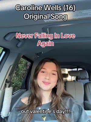 NEVER FALLING IN LOVE AGAIN OUT FEB. 14th PRESAVE IN INSTA BIO!! #neverfallinginloveagain #carolinewells #newmusic #fyp #foryou #originalsong 