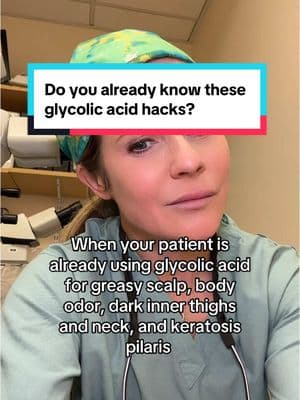 Do you already using these hygeine hacks? #glycolicacid #keratosispilaris #bodyodor #scalpcare #dermatologist 