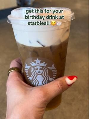 I told the barista to do whatever he wanted and he did not disappoint 😋😋 ##starbucks##starbucksdrinks##coffeeideas##starbucksdrinkorder##birthdaydrinks##fyp##starbies##creatorsearchinsights