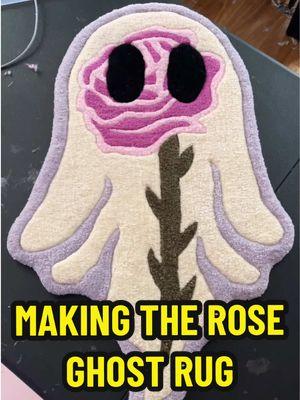 The full process of making the rose ghost rug! Its currently available through the link in my bio 🌹  #tufting #tuftingrugs #tuftingart #tuftingmachine #tuftingasmr #artasmr #asmr #arttok #rugs #rugtok #handmaderugs #ghosts #grunge #grungeart #ghosthunting #floralart #floraldesign #flowers #darkacademia #darkart #homedecor #decor #cutedecor #yarn #roses #vday #ValentinesDay #valentinesdaygift #giftideas #SmallBusiness #smallartist 