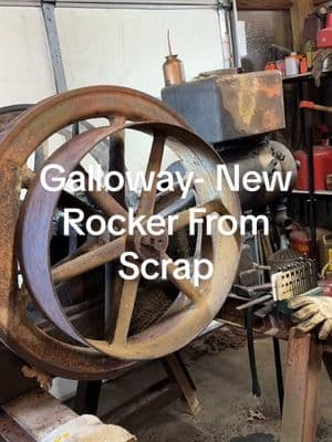 Today we look at a new rocker arm made out of scrap iron. We answer a few questions from viewers. #galloway #rocker #make #break #antique #engine #one #lunger #flywheel