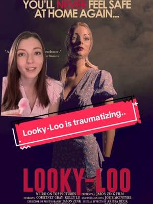 Todays horror movie recommendation is 2025’s Looky-Loo! This one was really scary yall, like really unsettling 👀 #lookyloo #horrortok #horrorcommunity #horror #horrormovies #scarymovies #movierecommendations #fyp #psychologicalthriller #underratedhorror #slasher #horrorrecommendation #watchlist #horrorlover #moviereviews #horrortiktok #horrorgram #foundfootage #analoghorror #greenscreen 