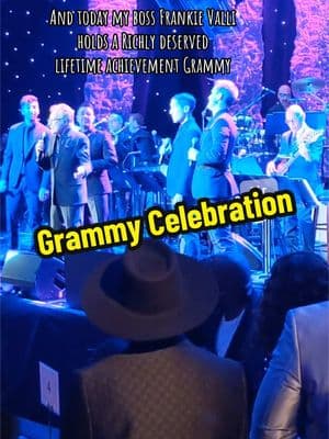 Celebrating my boss  #frankievalli getting his Lifetime #Grammy 🤩 #grammyawards #frankievalliandthefourseasons 