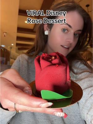 VIRAL Disney Rose Dessert 🌹🤎 #disneyfood #disneyfoodie #amorettespatisserie #amorettes #disneysprings #disneyspringsfood #disneyspringsdining #disneyworld #disneysnacks #viraldessert #rosedessert 