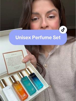 Replying to @JoJo Luis unisex perfume cologne set 🤍 I love all the scents!  #perfume #perfumetiktok #perfumetok #perfumes #cologne #colognes #colognetiktok #colognetok #unisexfragrance #unisexperfume #unisexcologne #lovelanguage #seasonalgems #Tiktokshoploveatfirstfind #tiktokshopjumpstartsale #tiktokshopcreatorpicks  Perfume set Cologne set Unisex perfume set 