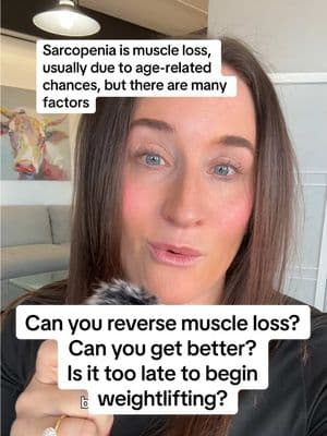 Replying to @Debbie It’s never too late to make a change. Sarcopenia is muscle loss, I don’t want you to lose your muscle.  #sarcopenia #muscle #weightlifting #homeexercise #isittoolate 