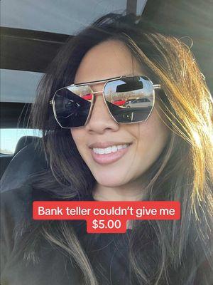 She couldn’t give me $5.00 at the bank 🏦. She was only able to give me either $20.00 or $30.00. Reddit stories. Reddit storyteller. #bank #banks #quarters #coins #teller #money #moneytok #reddit #redditstories #math #maths 