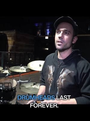 Nile's George Kollias talks about the drumheads that he uses on his drum kit! #nileband #drummer #digitaltourbus #gearmasters #drumkit 