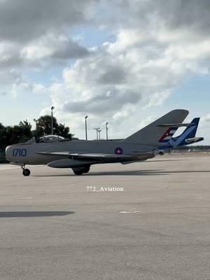 MIG-17F taxing back to the hangar at Vero Beach Regional Airport #MIG17F #MIG17 #KVRB #verobeachflorida #verobeachregionalairport #airshow #floridavibes #cubanairforce #cubanmig #cuba 