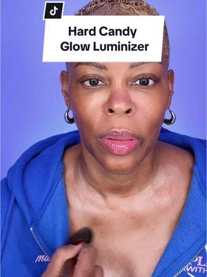 This glow is NEXT LEVEL! Hard Candy's Just Glow Luminizer has me shining bright like a diamond!  💎 #HardCandyCosmetics #GlowUp  @Hard Candy #MakeupMustHave  #over50makeup 