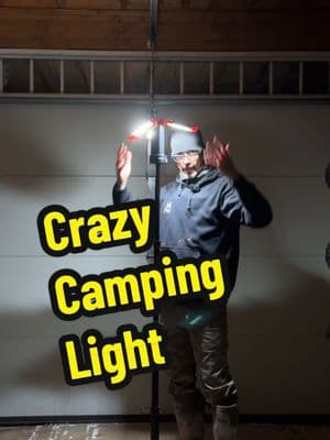 Crazy Camping Work Light - 12 reasons why it’s awesome.  #campinggear #campinghacks #worklight #prepper #shoplight 