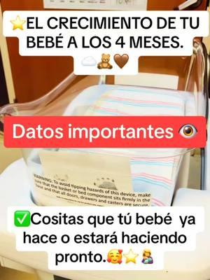 El crecimiento de tu bebé a los 4 meses. El hito de los 4 meses aunque unos empiezan antes otros después recuerda todos los bebés tienen su propio reloj. Y está bien.🩷👩🏻‍🍼🤱ama y disfruta cada instante aunque no lo parezca ceceen muy rápido☁️🧸#fyp#fup#parati#bebes#babys#hitosdeldesarrollo #desarrollodebebe#4monthsold#crecimientodebebe#babys#bebestiktok#mamaprimeriza #mamasprimerizas #cuantromeses#