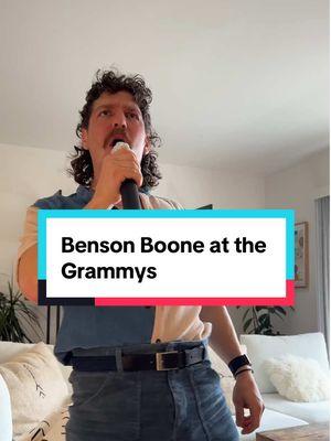 These tight pants and all this jumping around and you don’t think I’m going to have to readjust after this? #grammys #bensonboone #impressions #parody @Benson 