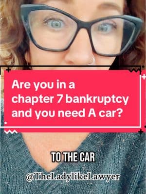 Replying to @Christopher Bo Monsour My clients can actually arrange to have a car shipped to them the day after they file for bankruptcy. That is not uncommon. I’m a bankruptcy lawyer and I help people navigate debt relief with dignity. #debtreliefwithdignity #magicofbankruptcy #freshstart #financialliteracy #noembarassment #nojudgment #bankruptcy #lawyer #cars #car #truck #motorvehicle #bankruptcy #options #safe #legal #help #bankruptcylawyer #lawyersoftiktok #debtfree #debtrelief #stopsuffering 