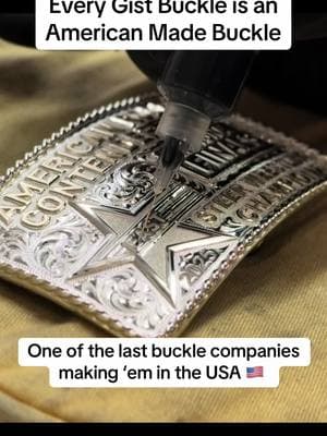 Proud that every Gist Buckle is still American Made! @The American Rodeo #gistbuckles #rodeo #buckles #theamerican #madeintheusa #gistsilversmiths #trophybuckles #handengraved #TheAmericanRodeo