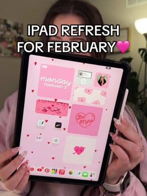 a new month means MY IPAD IS GONNA GET TO WORK🩷💓💞 everytime i make eye contact with it, i just know it sighs✨ BUT HERES MY IPAD REFRESH FOR FEBRUARY, i used the app: color widgets, widgetsmith and goodnotes🩷 #ipadrefresh #ipadpro #goodnotes @Goodnotes App 