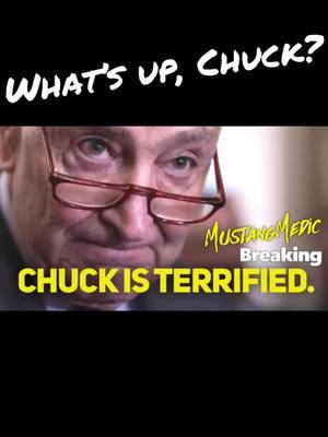 #BreakingNews Chuck Schumer is scared witless now that they've got access to USAid!  Democrats are terrified, all their secrets will come out. Time to expose what they've been up to for years! #USAidExposed #SchumerScared #PoliticalTransparency #MustangMedic 