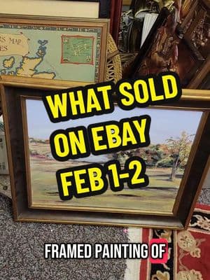 Artwork has been selling like crazy!! And jewelry hasn't been too bad either! #resellertiktok #resellercommunity #fulltimereseller #whatsoldonebay #whatsold #emeraldcitypickers 