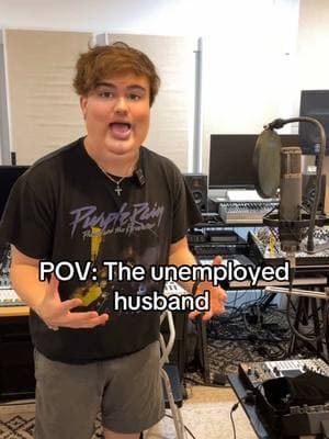 he’s gonna make it big once his rap career takes off  #unemployed #husband #satire #fyp 