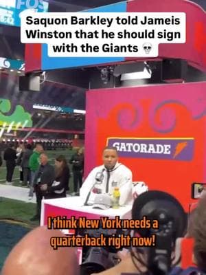 Sounds like Saquon Barkley wants to play against Jameis Winston twice a year 😭 (🎥: frontofficesports, foxsports / IG) #saquon #saquonbarkley #jameis #jameiswinston #nfl #eagles #giants #nfl #SuperBowl #nflfootball 