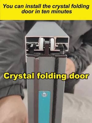 Install the crystal folding door in ten minutes.#slidingdoor #glassdoor #glassdoors #aluminiumdoors #foldingdoor #safetydoor #decoration #building #renovation #houserenovation #tottmewindoors #windowfactory #aluminiumfabrication #interiordesign #homedeco #customgate #door #aluminiumprofiles #decorideas #homedecor #decor #style #art #tottme #tottmetal #family