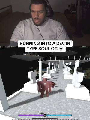 RUNNING INTO A DEV IN TYPE SOUL CC 💀 #roblox #robloxfyp #typesoul #typesoulroblox #bushidof 