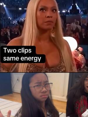 I knew @Beyoncé’s reaction reminded me of something 😂   #beyoncereaction #bestgiftreaction #lulutok #thegrammys #grammyreactions #fyp #twoclips #twoclipsthatgiveoffthesameenergy @Taylor Swift   @Taylor Nation  