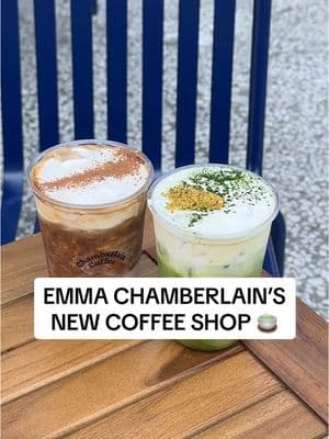 Babe wake up, @emma chamberlain opened up her first ever coffee shop 😭☕️ @Chamberlain Coffee at @Westfield Century City is allllll the rage right now. And for that salted pistachio matcha, the hype is incredibly worth it 👏 Have you tried it yet?!  #emmachamberlain #chamberlaincoffee #coffeeshop #chamberlaincoffeereview #centurycitymall 