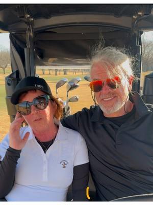 Happy Monday from 2 bff's in a golf cart ⛳️🫶 #monday #mondaymotivation #bff #ohcc #kathleenmadigan #ronwhite #tatersalad #madiganspubcast #standup #standupcomedy #comedian 