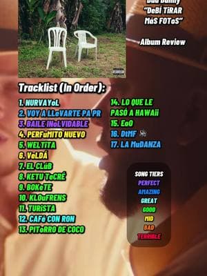 #debitirarmásfotos by #badbunny (2024) Album Review #latin #pop #raggae #album #review 