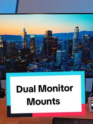 Replying to @kamahazzi This dual monitor mount will free up some space on your desk.  It's fully adj